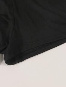 Men's Black Simple Fashion Everyday Briefs, Sexy Avocado Letter Print Elastic Waistband Underwear - Black - View 6