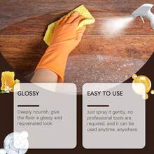 JAYSUING 天然蜂蜡木地板喷雾 - 专业家具抛光增亮剂 - 深层滋养木材保护剂 - 划痕修复液 - 家用清洁工具 - 液體 - 查看 3