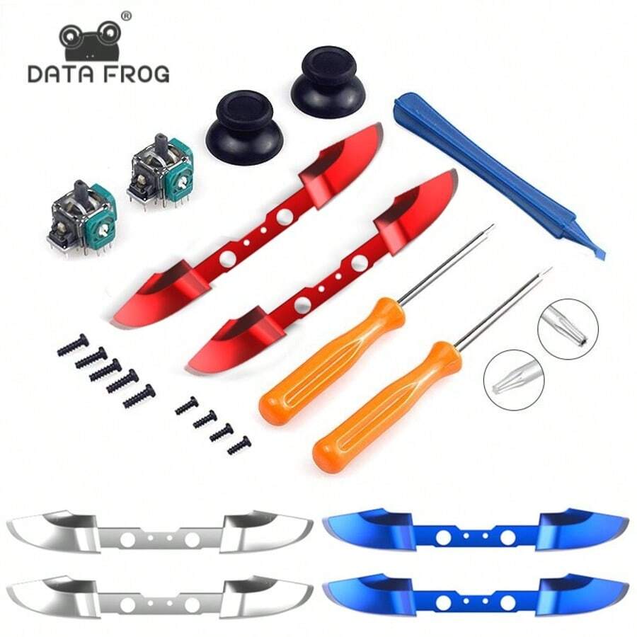 DATA FROG Replacement LB RB Bumper Buttons & 3D Analog Stick - Repair Parts For X-Bo-X One Slim Controller - Multicolor - View 1