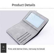 Card Holder Vertical Purse Mini Thin Short Money Pouch Coin Bag ,Travel Essential Bag ,Room Decor - Multicolor - View 7