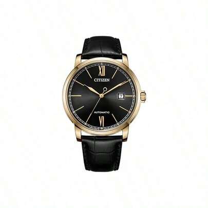 CITIZEN 男士经典休闲防水石英表，带日历，时尚简约模拟腕表，男士礼物