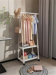 OBOVAY 1 Giá Treo Quần Áo Lớn Có Bánh Xe - Dễ Di Chuyển và Chứa Nhiều Quần Áo, Tiết Kiệm Không Gian, Thích Hợp Cho Phòng Trẻ Sơ Sinh, Phòng Ngủ Bé Trai, Phòng Ngủ Bé Gái, Quà Tặng Ngày của Mẹ, Đồ Dùng Cần Thiết Cho Phòng Trẻ Em, Đồ Dùng Cho Bé Trai, Đồ Dùng Cho Bé Gái - Nhiều màu - Xem 6