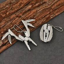 1pc Stainless Steel Mini Multi-Functional Tortoise Shell Folding Pliers - Outdoor Camping & Survival Portable Compact Multi-Tool - 1pc - 查看 7