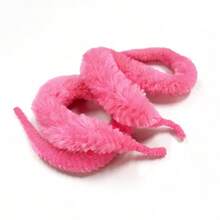 3/6/12/24件圣诞装饰品，神奇毛绒魔术道具，派对互动小玩意，巫师新奇魔术用品（颜色随机），神奇蠕虫魔术师幻术玩具，随机物品，彩带喷雾，忧虑蠕虫道具，0.99美元，魔术 - 粉色 - 查看 3