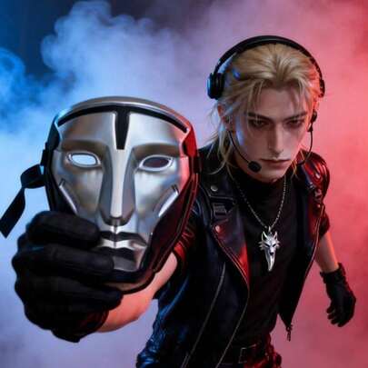 Cyberpunk Style Silver Resin Mask - Futuristic Cosplay Costume Prop, Suitable For Halloween, Music Festivals And Role-Playing, Full Face Protective Mask With Adjustable Strap