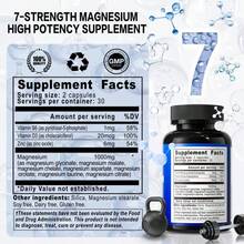 Viyouth 7 In 1 Magnesium Complex | High Absorption | 1000mg Magnesium + Vitamin, Zinc | 60 Capsules - Gluten-Free, Non-GMO, Dietary, Healthcare Supplement [Free Shipping](2026 Latest Version) - 2PCS - 查看 3
