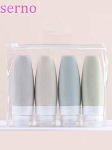 Juego de botellas de viaje de silicona, envases de cosméticos de silicona, botellas de almacenamiento, kit de artículos de tocador - Multicolor - Ver 9