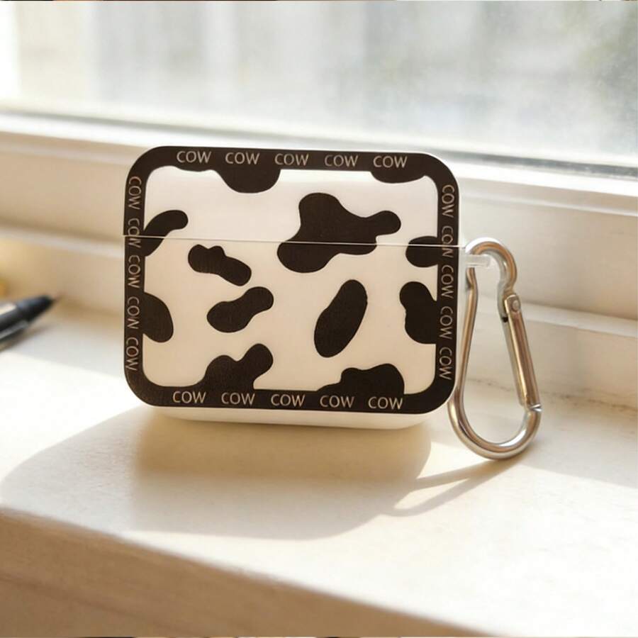 Cow Print Protective Case Suitable Compatible With Apple Wireless Earphone Case, Scratch-Resistant And Shockproof - Clear - View 1