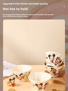 Disney Cartoon Shaped Pedestal Bowl, Fashionable Ceramic Tableware, Teacher's Day Gift - Multicolor - View 5
