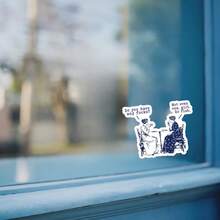 1 Miếng Dán Hình Trích Dẫn "Đi Câu Cá", Hình Dán Laptop Nữ Phong Cách Cổ Điển Hài Hước, Hình Dán Vinyl Châm Bạo Giờ Uống Trà, Món Quà Cá Tính, Hình Dán Bình Nước Chống Nước, Dễ Dán - S1891 - Xem 2