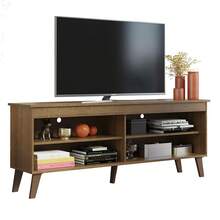 Madesa TV Stand Rack 4 Spaces Up To 55 Brown 2 - Brown - View 11