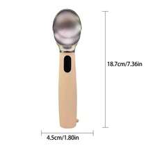 可充电电动加热冰淇淋勺，带LED显示屏和挂环，IPX7级防水，3种加热模式，最高温度160°F（71°C），符合人体工程学的防冻手柄，易于清洁，适用于冰淇淋、冻酸奶、冰棒等。 - 黃色 - 查看 4