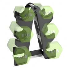 2025 New Heavy Duty Dumbbell Rack, Tree-Shaped Home Gym Dumbbell Storage Rack, Adjustable Height, Space-Saving, Black - Black - View 3