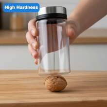 1PCS 200MLSalt And Pepper Shakers Salt Dispenser With Lid Spice Shaker For Kitchen Sugar And Powder Container Glass Salt Shaker 12.4 X 5.7 Cm - Transparent - View 5