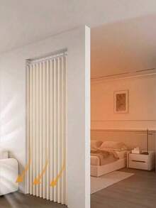 Multifunctional Magnetic Folding Door Curtain With Hooks And Clips - Easy Installation, Polyester Fiber Material, Machine Washable, Multiple Colors Available For Home And Commercial Decor - U Style - View 5