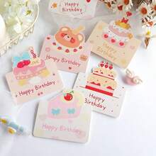 5/10/20张生日贺卡，带留言和祝福语，非常适合生日派对。 - 彩色 - 查看 3
