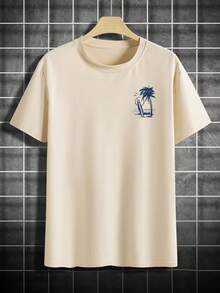 Camiseta Casa Na Praia Camisa Blusa Unissex Masculino Feminino 100% Algodão Top Premium Street Wear Lançamento Envio Imediato Varias Cores!! - Creme - Visão 2