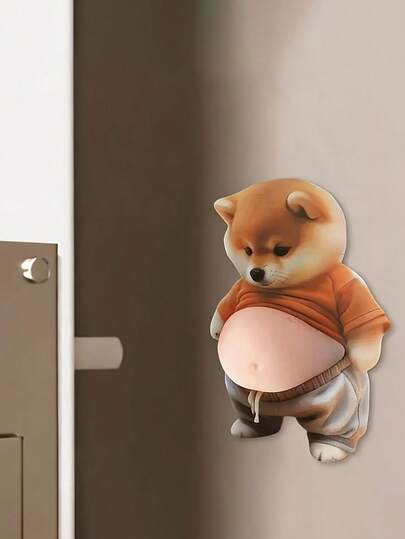 Corgi Anti-Collision Door Stopper, Waterproof Soft Shock-Absorbing Door Wall Protector For Home Use, Suitable For House Doors, Cabinet Doors, Refrigerator Doors Or Car Doors