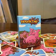 1 Box Dirty Pig Board Game, Logic Reasoning Strategy Thinking Interactive Card Game, Suitable For Family Gathering, Party And Other Activities (Random Style Delivery) - Multicolor - View 1