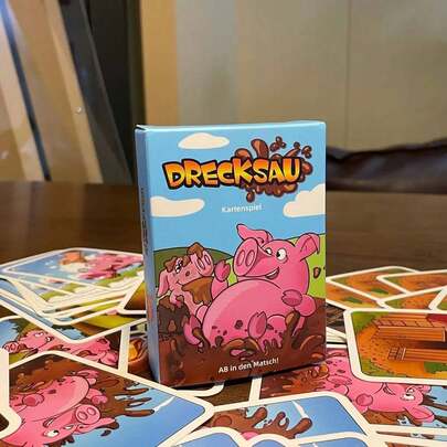 1 Box Dirty Pig Board Game, Logic Reasoning Strategy Thinking Interactive Card Game, Suitable For Family Gathering, Party And Other Activities (Random Style Delivery)