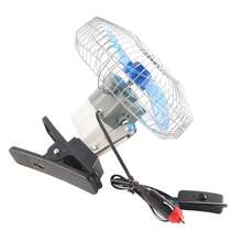 12V 25W Mini Portable Auto Vehicle Clip On Cooling Oscillating Fan for Car Truck Dashboard - Ventilador oscilante para automóvil - Ver 8