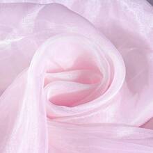 1pc Semi-Transparent Organza Fabric, Suitable For Wedding, Birthday Party Dress, Headpiece DIY, Pre-Cut Material - Multicolor - View 45