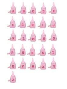 1 chiếc túi đeo ngực mini bằng nylon có khóa kéo, kiểu dáng thời trang, có chữ cái, thích hợp cho cả nam và nữ (bao gồm cả sticker chữ cái tự dán). - Hồng - Xem 3