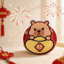 1pc 2026 Cartoon Red Horse & Capybara MagSafe Magnetic Phone Holder, Strong Suction, Adjustable Desktop Air Cushion - Multicolor - View 7