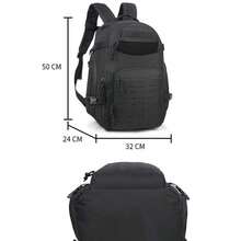 45L Capacity Tactical Backpack With Molle System, Heavy Duty Material, Durable Tactical Backpack For Hiking, Travel, Camping - Khaki - View 7