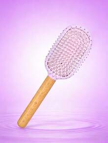 1pc Detangling Hair Brush, Super Soft Bristles, Easy To Brush Wet, Dry And Damaged Hair, Unisex, Suitable For Thick, Curly, Wavy Hair, Hair Cushion Brush, (Hair Brush), Hair Care Beauty Tool, Women Hair Accessory, Back To School Essential, Travel Essential - Multicolor - View 9