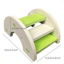 Rainbow Hamster Ladder Bridge - Cute Plastic Hanging Toy, Suitable For Small Pets, Mice And Hamster Cages, Ideal Pet Gift - Multicolor - View 3