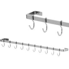 Porta Utensílios E Talheres Cromado 15 Ganchos 80cm UN - Prateado - Visão 3