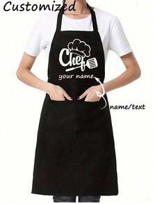 Tạp dề đầu bếp cá nhân hóa này có nhiều kiểu dáng, bền chắc và sử dụng lâu dài, là lựa chọn lý tưởng cho những người đam mê nấu nướng và làm bánh. Chiếc tạp dề màu đen thời trang này có bốn thiết kế chủ đề đầu bếp khác nhau để bạn lựa chọn, và bạn có thể thêm tên của mình. Tạp dề có nhiều hình ảnh đầu bếp vui nhộn và đi kèm với hai túi rộng rãi để đựng dụng cụ, công thức nấu ăn hoặc khăn – hoàn hảo cho việc nấu nướng, làm bánh, nướng thịt hoặc phục vụ thực phẩm hàng ngày. - màu đen - Xem 4