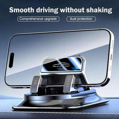 Car Phone Holder; Car Phone Mount; Dashboard Phone Holder Installation Accessories; 360° Rotating Car Phone Holder; Suction Cup Phone Holder; Silicone Car Dashboard Mat; Non-Slip Office Desk Phone Holder