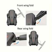 E88 Pro Drone With 4K HD Dual Camera 100m Remote Control Distance Fast Shipping Foldable Design Folding - Grey -4K- Dual Batteries + Storage Bag - View 8