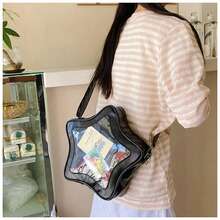 Cute Kawaii Ita Bag Original Anime Five Pointed Star Two-Dimensional Crossbody Street Fashion Ulzzang Shoulder For Girls - 白色 - 查看 1
