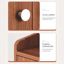 120cm Zapatera Organizador De Gran Capacidad Para Vestíbulo - Marrón - Ver 8