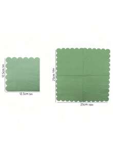 20/30pcs Disposable Folding Dessert Napkins, Suitable For Dinner, Wedding, Birthday Party, Bridal Shower, Anniversary, Ramadan And Other Occasions, Elegant Lace Banquet Napkins - A - View 11