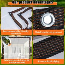 Lona Transparente Impermeável - Cobertura de Chuva Transparente para Jardim Externo, Com Ilhoses Reforçados e Cordão Antirrasgadura, À Prova de Vento, Poeira, Água e Neve, Adequada para Cobertura de Chuva de Jardim, Cerca de Quintal, Barraca de Camping, Toldo de Varanda, Ótima para Pátio, Jardim, Chiqueiro e Camping - padrão - Visão 8