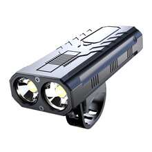 KENSUN 1pc Powerful Bicycle Light, USB Rechargeable Bike Front Light With Clip, Dual-Use Waterproof Cycling Flashlight For Night Riding - Black - View 8