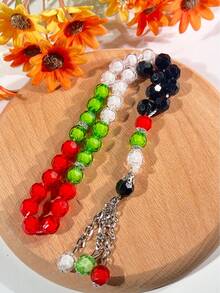 UAE, Kuwait, Flag Color Beaded Tasbih/Rosary For Muslim Daily Prayer - Multicolor - View 2