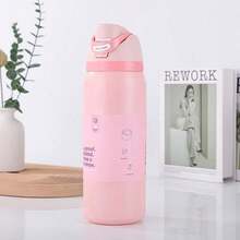 Termo con pajita de 24oz/32oz, se puede usar para deportes al aire libre, tiempo de conservación del calor y el frío del agua, bebidas congeladas, apariencia hermosa, mano de obra exquisita, adecuado para camping, trabajo, uso en interiores. - Multicolor - Ver 30