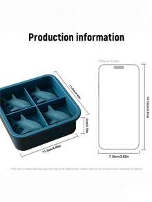 Shark Ice Cubes Reusable, Shark Silicone Ice Mold Features A Non-Stick Tray With Four Compartments,Stackable Flexible And Reusable & Easy Release,Trays Silicone Easy-Release And Flexible Trays For Freezer, Whiskey, Cocktail,Perfect For Creating Ice Cubes, Chocolates, And Cookie Shapes, Making It An Essential For Dessert Enthusiasts And Creative Kitchen Gatherings,Fun,Odd Novelty Cute Shark Gifts - Nhiều màu - Xem 9