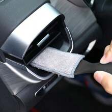1pc Dual-Head Multi-Functional Cleaning Brush, Made Of Soft And Durable Nylon Bristles, Effectively Cleans Air Conditioner Vents, Dashboard Grooves, Button Gaps And Other Hard-To-Reach Areas, Leaves No Residue - 1pc Dual-head Multi-function Cleaning Brush - View 9
