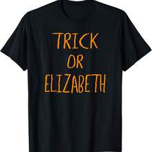 Camiseta de Halloween de Trick Or Elizabeth - Negro 1 - Ver 1