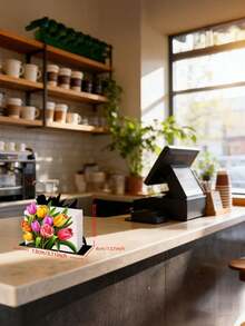 Elegant Tulip Metal Napkin Holder, Creative Tabletop Tissue Paper Dispenser - Ideal For Kitchen And Dining Room Decor - Suitable For Restaurants, Hotels, Cafes, Banquet Tables, Engagement And Wedding Parties - Upright Square Napkin Holder Base - Great Mother's Day Gift For Mom - Multicolor - View 5
