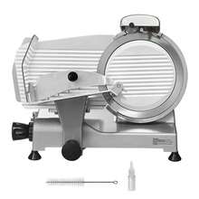 Meat Slicer, 340W Electric Deli Food Slicer With 10" SUS420 Stainless Steel Blade And Built-In Sharpening Stone, 0-0.6 Inch Adjustable Thickness For Commercial And Home Use, Cut Meat And Cheese - Silver - View 8