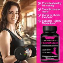 Bunkell Forskolin Complex Supplement - With Aloe Leaf Powder 200mg - Scientific Support For Digestion & Immune Health - 120 Capsules - 1 chai - Xem 2