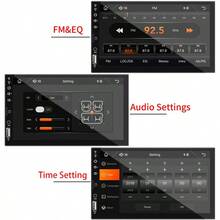 1pc Universal Car Audio Receiver - Supports Android Auto & CarPlay, 7-Inch Touchscreen, GPS Navigation, Wireless Connectivity, Stereo Output, No Battery Required, Suitable For In-Car Entertainment/All Vehicle Models/Drivers, Enhances Driving Experience - No Steering Wheel Remote Control and Rearview Camera - View 6
