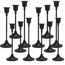 3/6/12/36pcs Metal Candle Holders - Elegant Tapered Candle Stands For Dinner, Wedding, Anniversary, Home & Hotel Decor - Multipurpose Party & Home Themed Installations, Ideal Dining Table Centerpiece And Gift - Candles Not Included - 彩色 - 查看 27